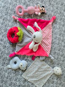 Assorted Baby Soft Plush Rattles