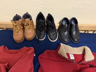 Boys shoes and clothes