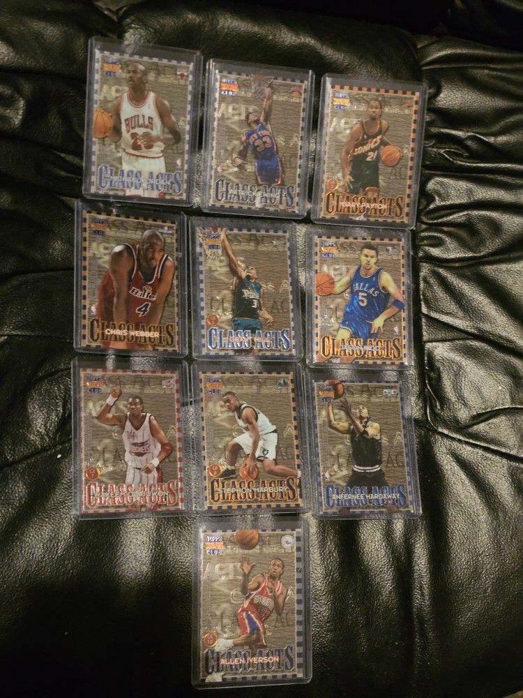 1996-97 Topps Stadium Club Class Acts Insert Complete Set! Michael Jordan 🔥📈