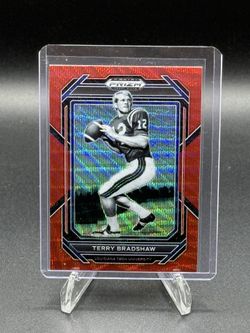 2023 Panini Draft Picks Red Wave Prizm #92 Terry Bradshaw