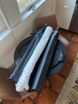 Rolled Backdrop/Projection Screen with Carry Bag and Stands