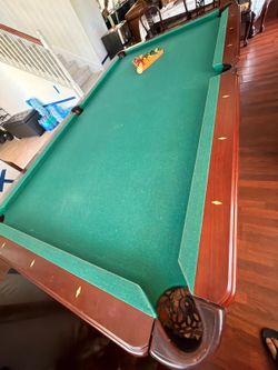 3-in-1 Pool Table + Ping Pong Top + Dining Table Cover – Great Condition