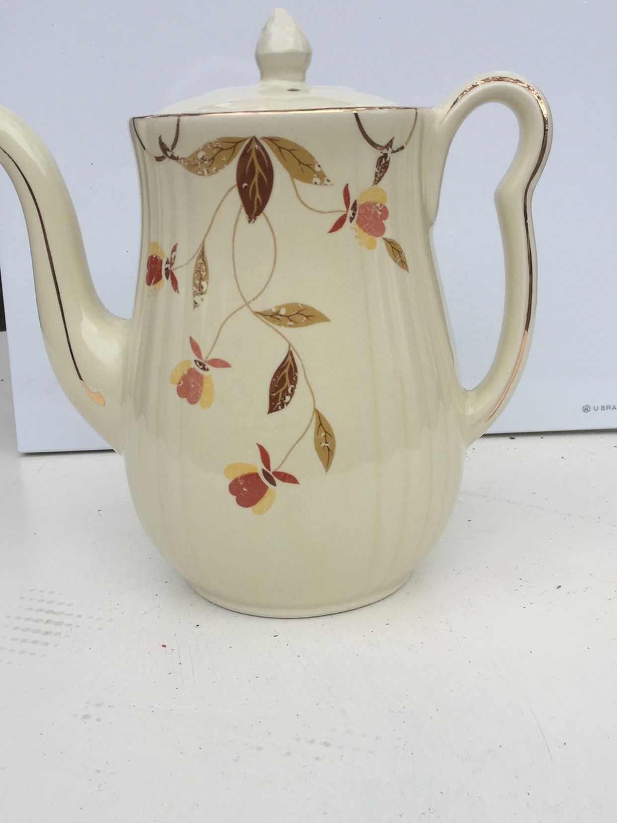 Hall Autumn Leaf Tea Pot