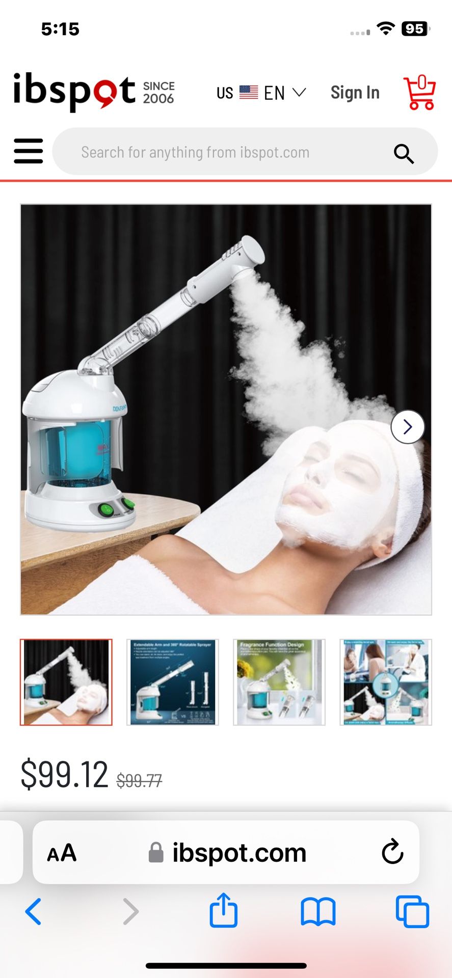 Nano Ionic Face Steamer