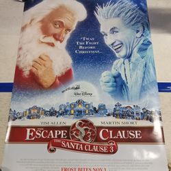 "Santa Clause 3" Original One-sheet Movie Poster 27x40 (2006) D/S