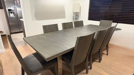 Modern Solid Wood Table + Buffet