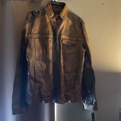 Leather-type Jacket Inc Fashion Clothing 