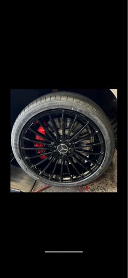 Mercedes 20” new blk amg styie rims new tires sets