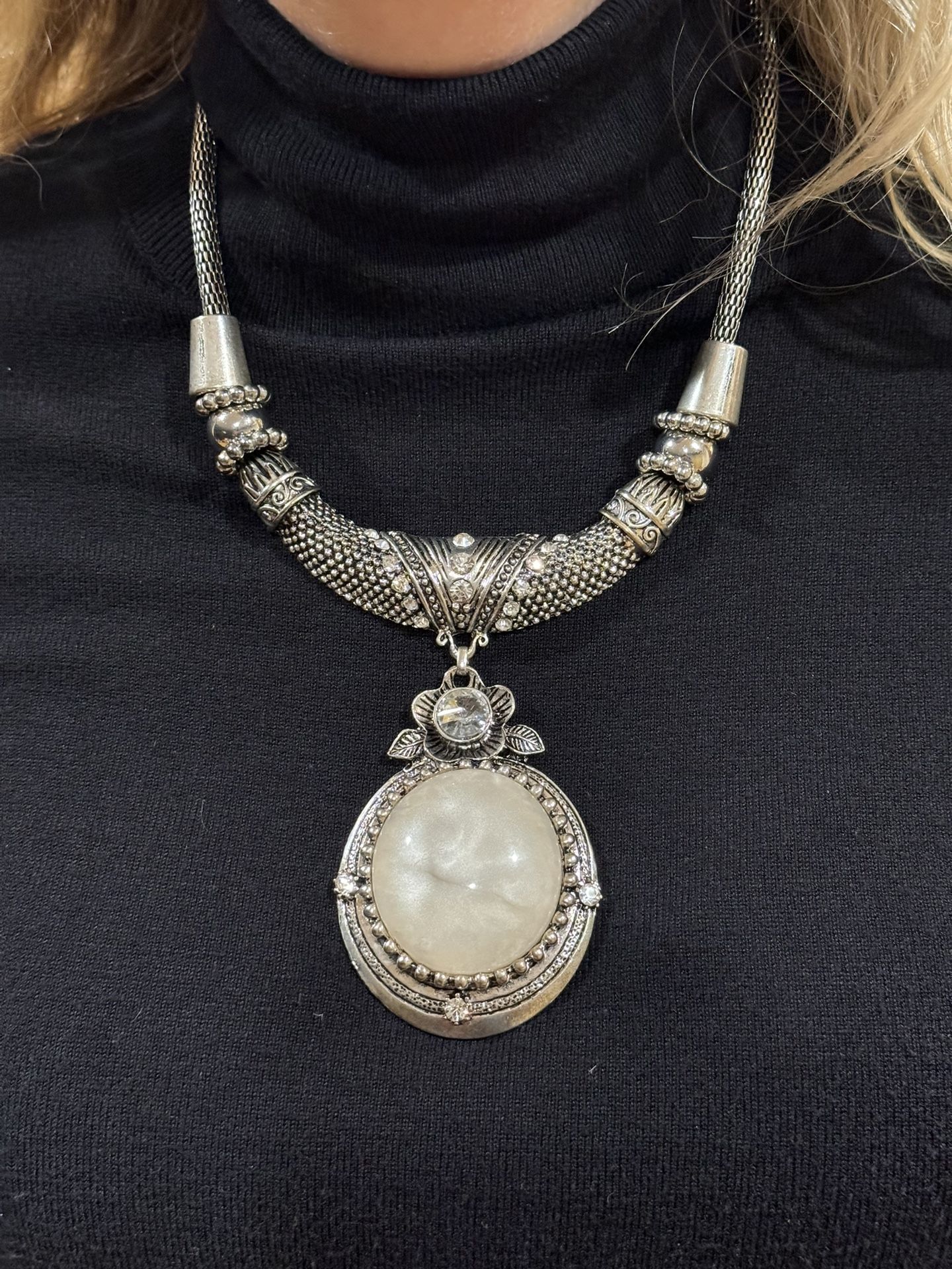 Handmade Vintage Moroccan Goddess Costume Necklace