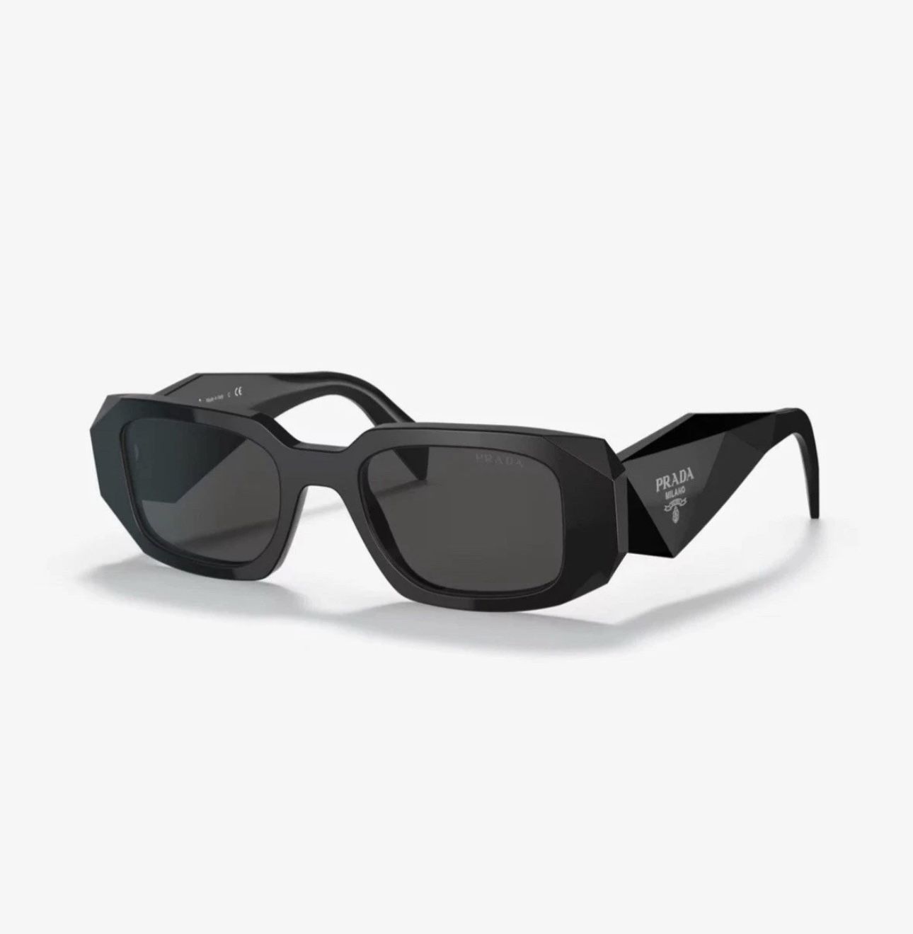 Prada Designer Sunglasses Black Unisex SPR17W