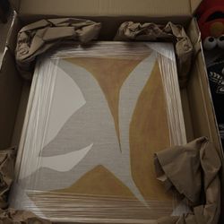 Sagitta' Framed Acrylic Painting Reproduction By Keren Toledano 17''X21''