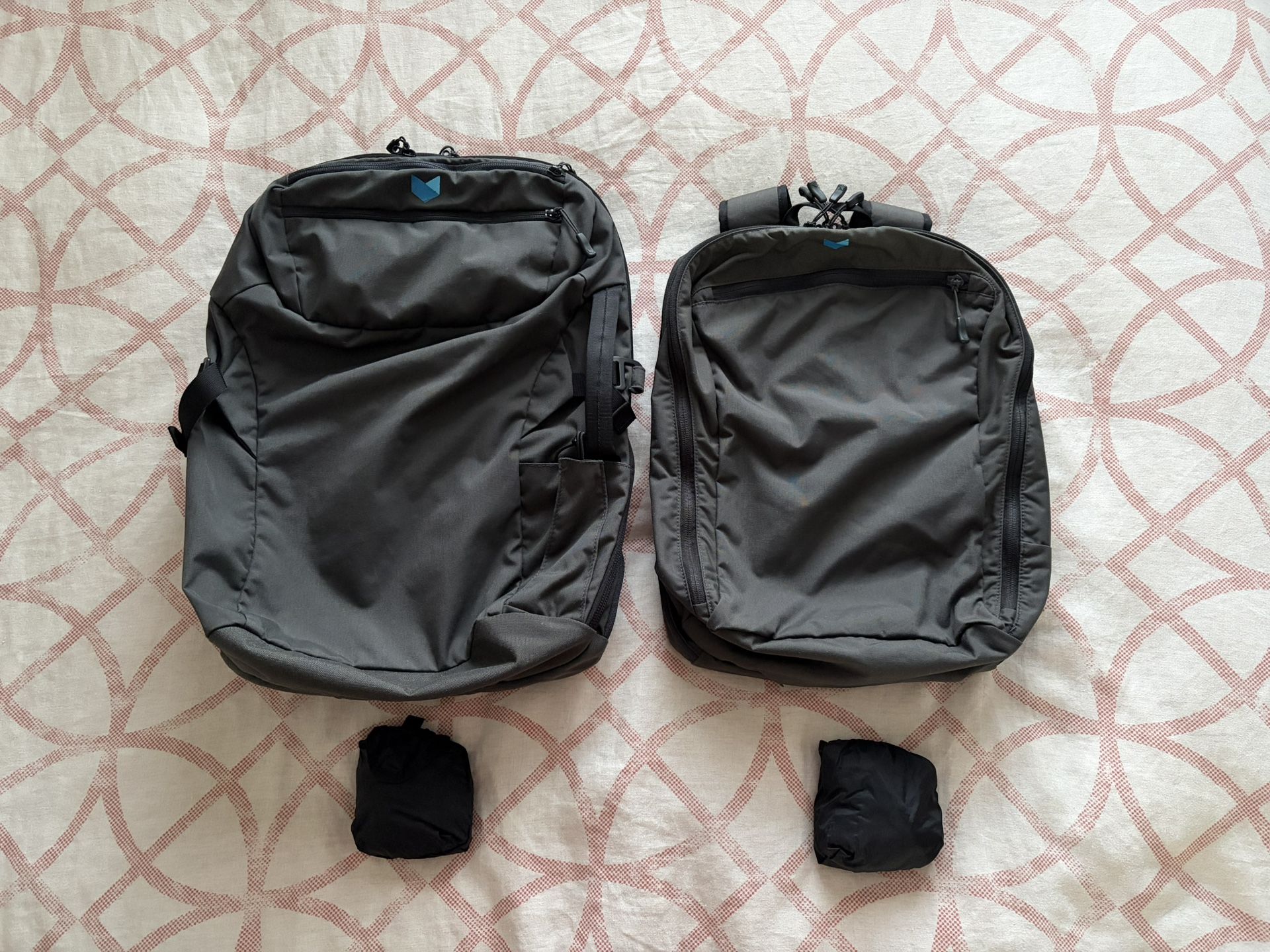 Minaal Carry On 2.0 35L Travel Backpack + Daily 21L Backpack Grey (Lightly Used)