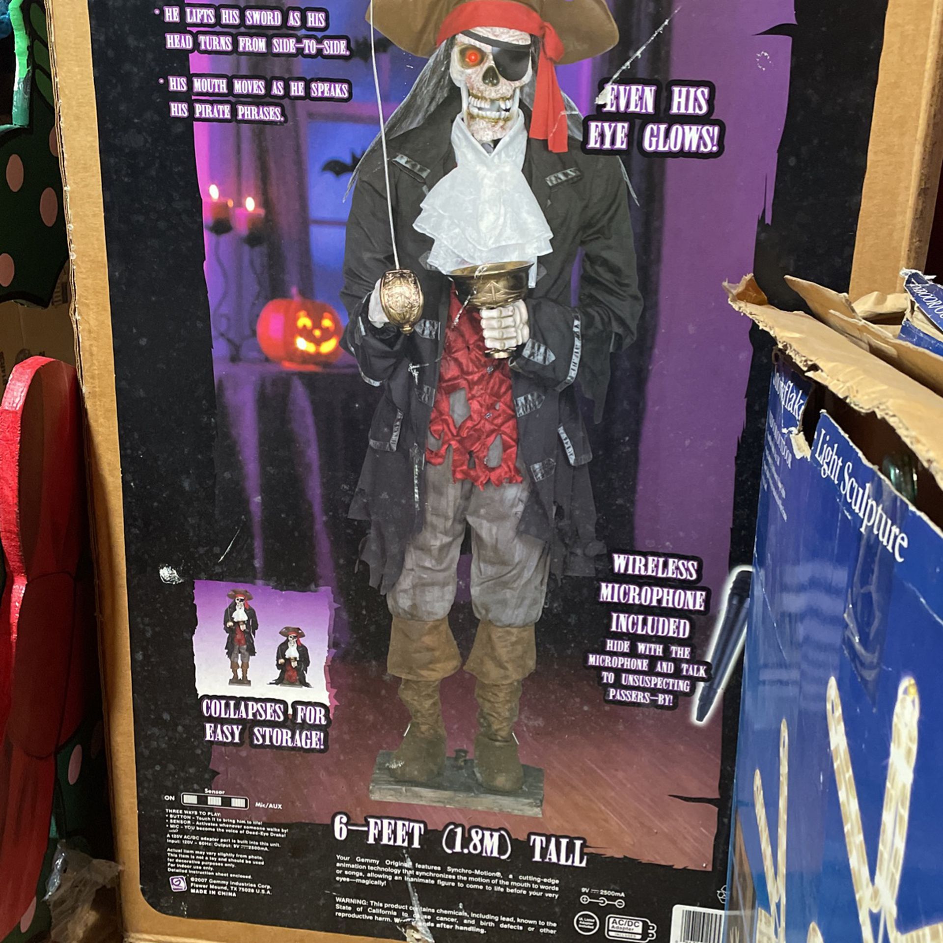 Halloween Moving/talking Pirate