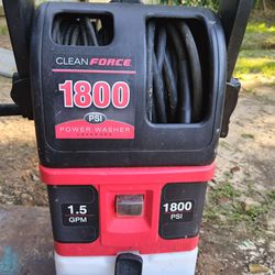 Electric Clean Force 1800 PSI Pressure Washer For Sale 