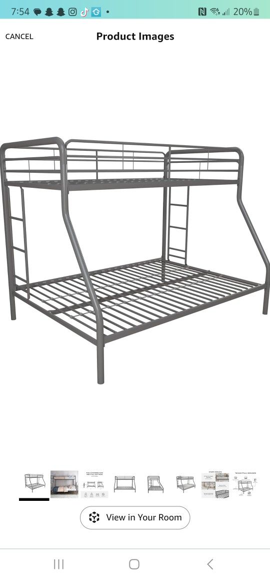 Twin Over Full Bunk Bed