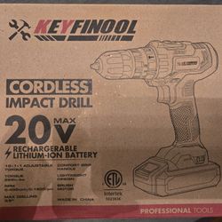 Cordless Impact Drill W/ Battery 