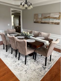Dining table with 8 chairs
