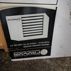 Vented Garage Heater 