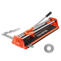 VEVOR 17-Inch Manual Tile Cutter for Wall & Polished Tiles,Double Rails for Precise Cutting, Tungsten Carbide Wheel,Non-Slip Handle,Anti-Displacement