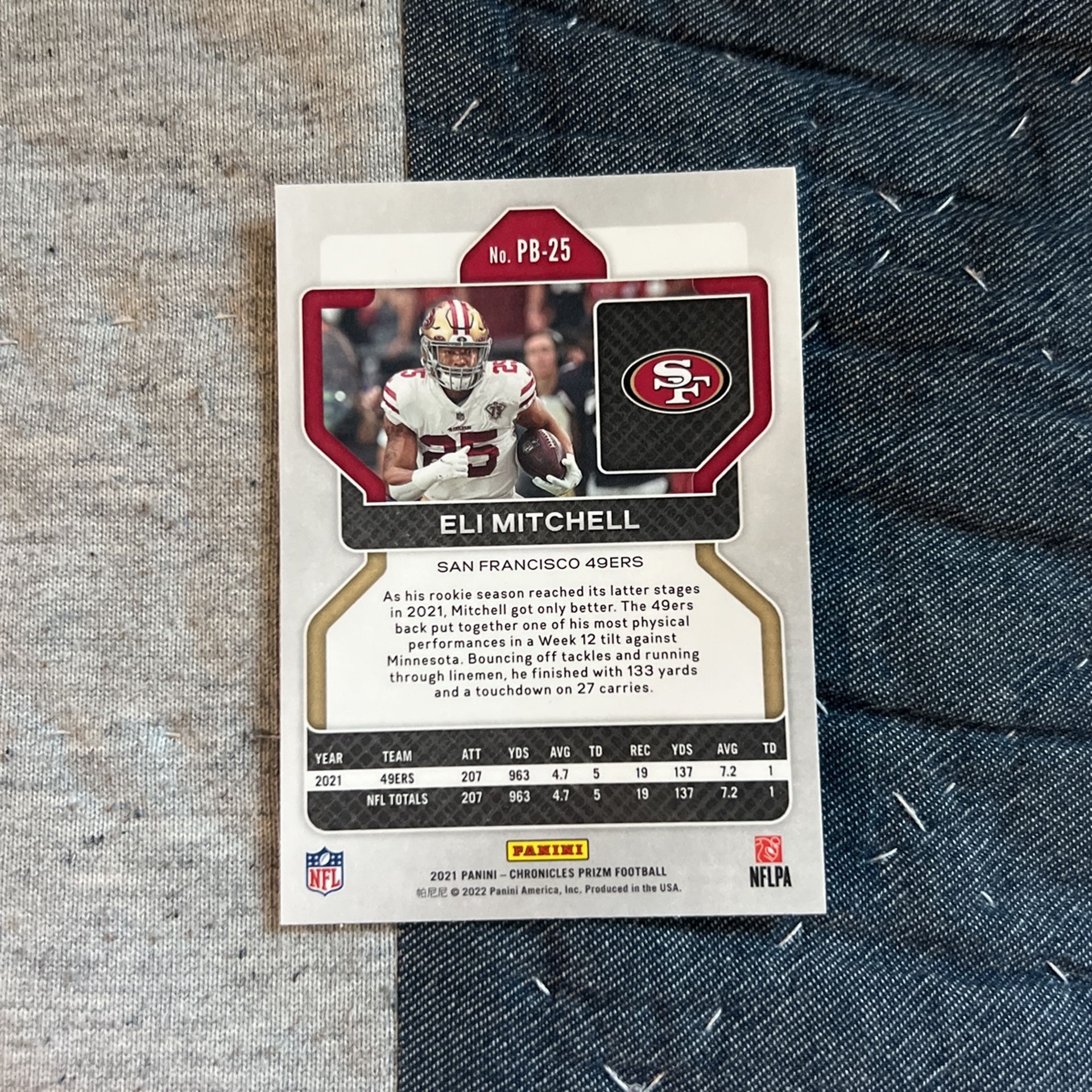 Eli Mitchell Panini Prism PB-25