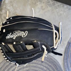 Right Hand Rawlings Softball Glove & SKLZ Face Shield 