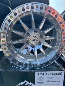 LOCK OFF ROAD TRAIL 20x9 6x139 ET 1mm MACHINED WITH CLEAR COAT