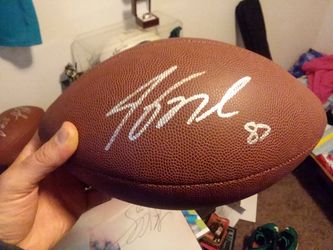 Jordy Nelson autographed full size football