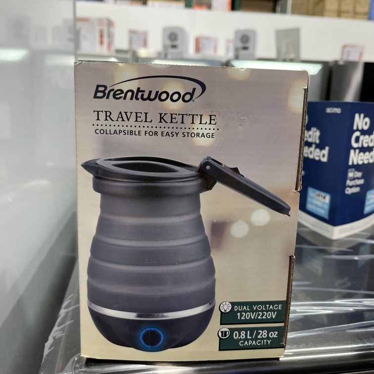 Brentwood Travel Collapsi Ble Kettle 28 Oz Appliances Kitchen Hervidor Electrico Kt-1508bk