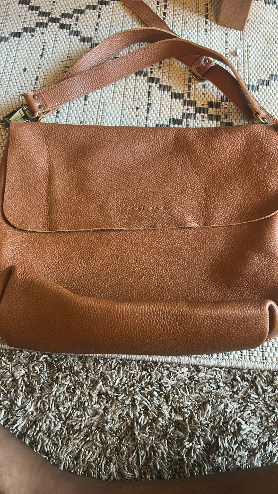 Brown Leather Bag From Calma