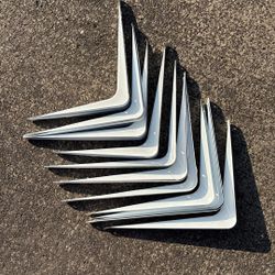 14 Metal Shelving Right Angle Brackets, 12” 