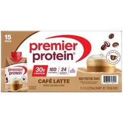 2 Premier Protein Cafe Latte Shakes (15-Pack)