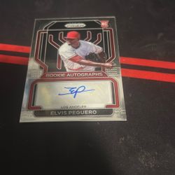 Elvis Peguero Autograph Card