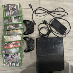 Xbox One With 2 Controllers And 9 Games 