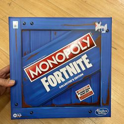 NWT Monopoly Fortnite limited edition 