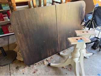 Broken/Cracked Wooden Dining Room Table