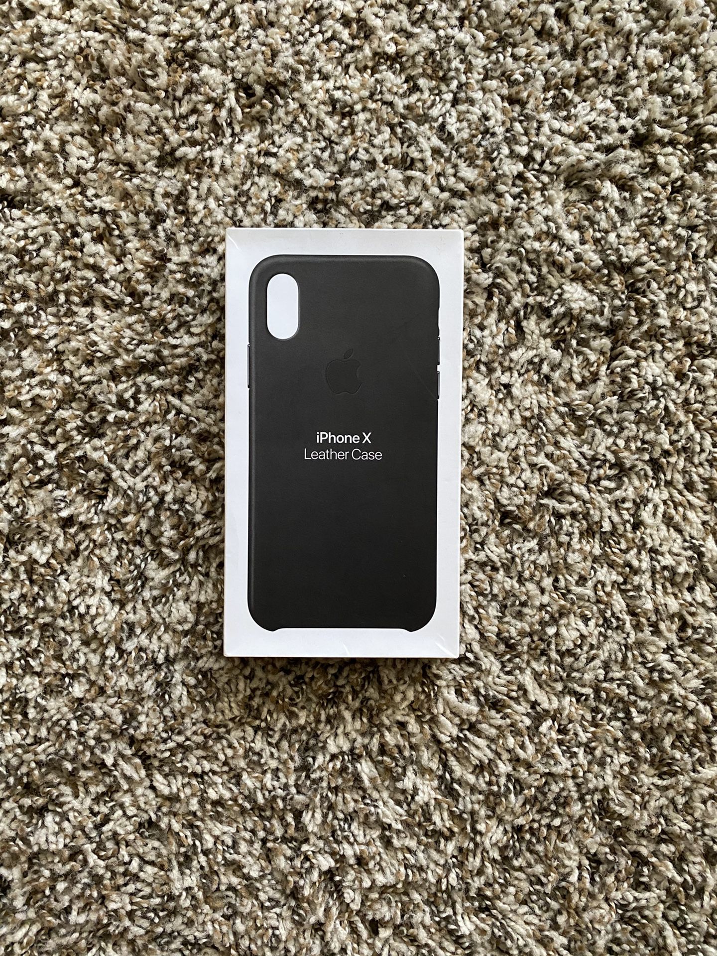 iPhone X Leather Case - Black