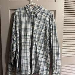 Mens Wrangler Jeans Co. Plaid Button Down Long Sleeve Shirt Size 3XL