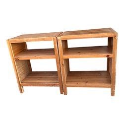 2 Wooden Night Stands