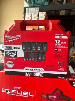 Milwaukee Shockwave 3/8" Drive Impact Socket Set