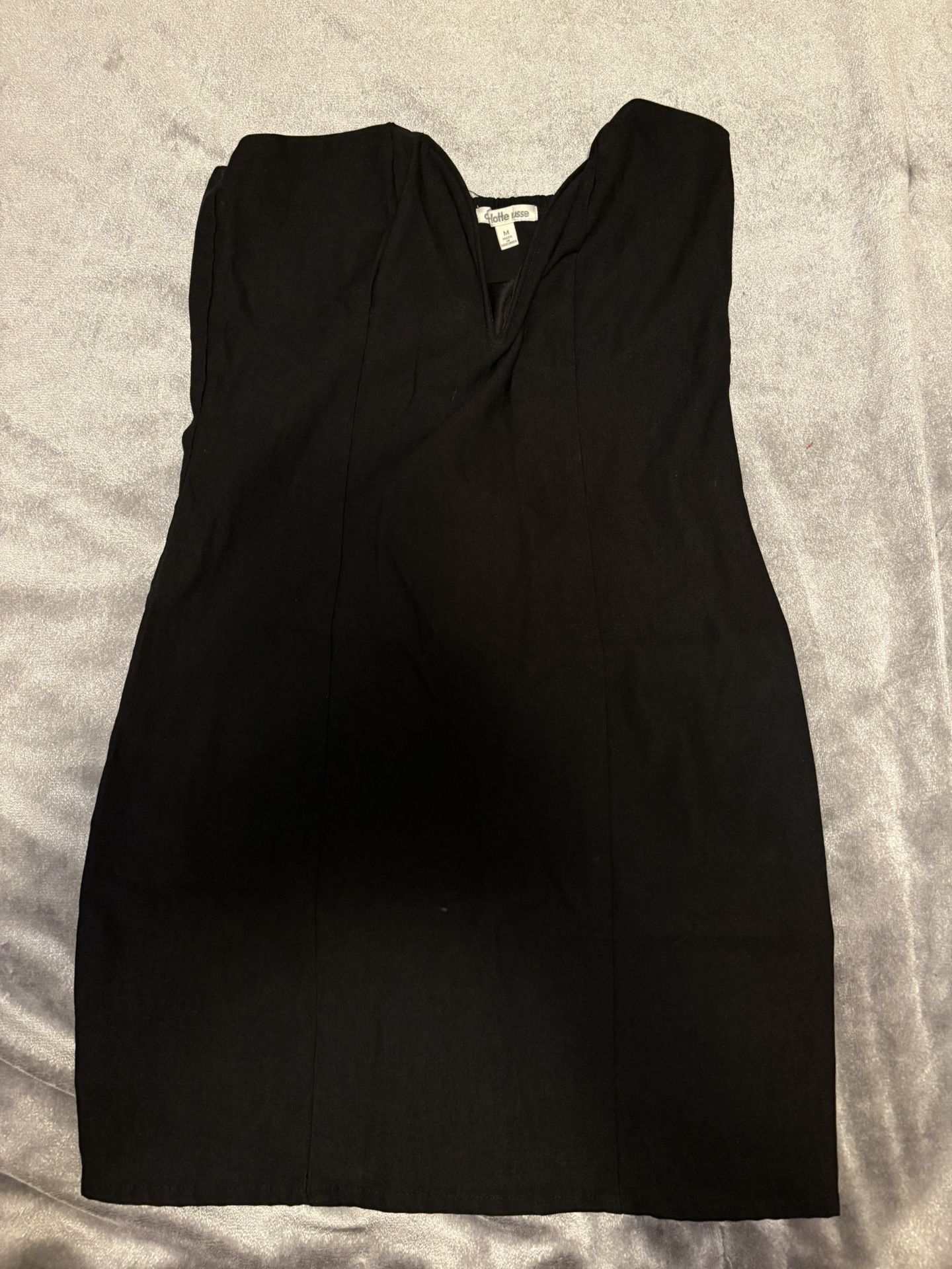 Black Strapless Dress