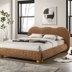PLATFORM BED   TERRACOTTA BROWN |     (F72005) QUEEN $549 E KING $599  DELIVER AVAILABLE