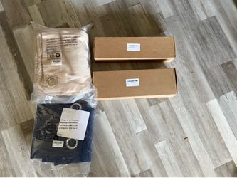 3 NEW Blackout Curtains + 2 Curtain Rod Sets