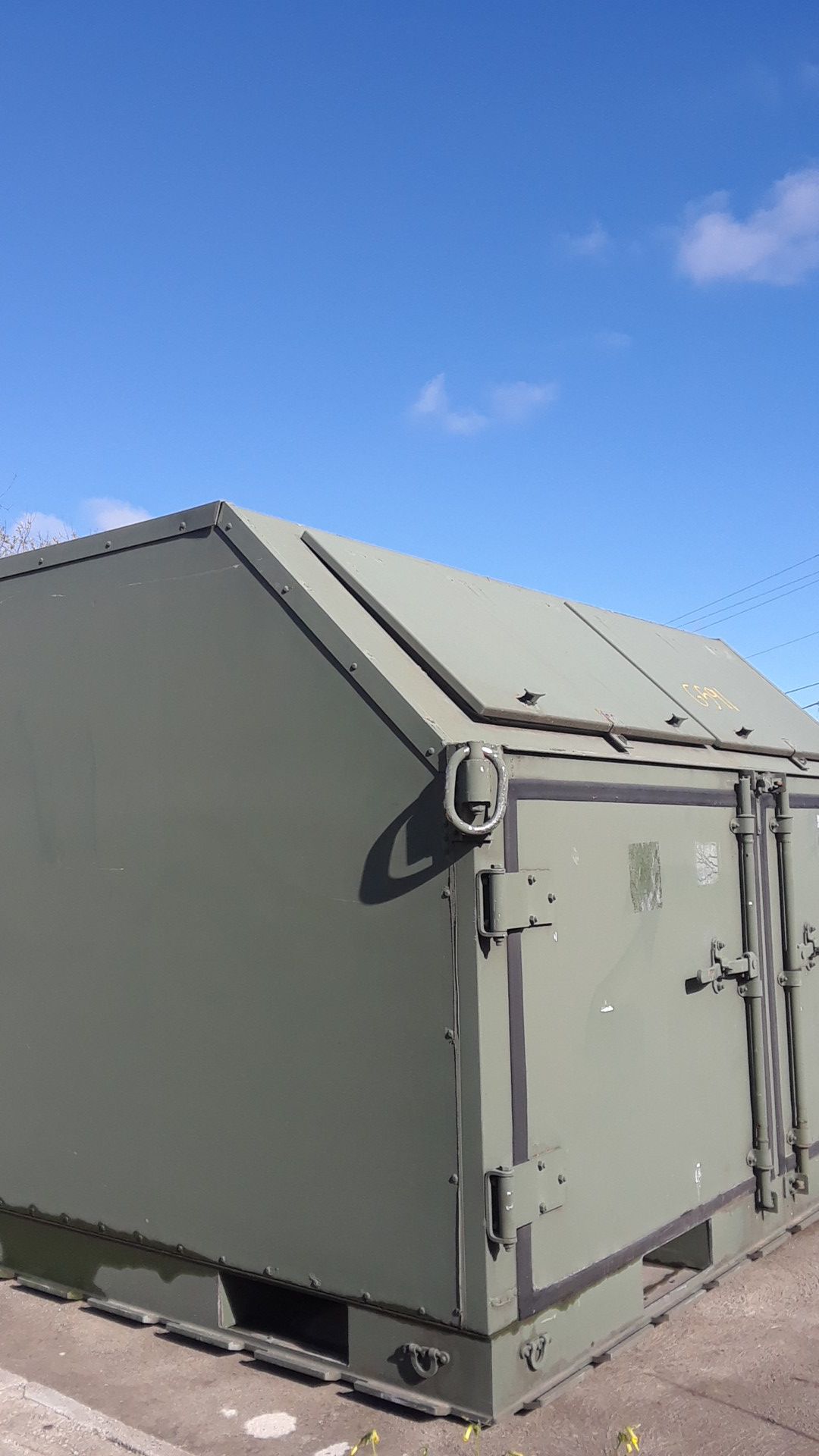 7X8 AAR Military Storage Container Aluminum Heavy Duty Storage Conex Box Shipping