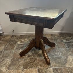 Wood Side Table 