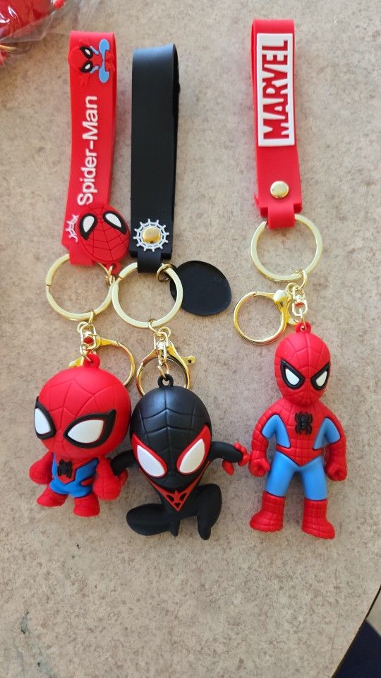 Brand New Spider Man Keychains