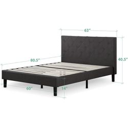 Zinus Bed Frame And Mattress For Sale