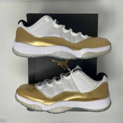 Ceremonial gold Jordan 11s