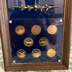 Framed Boeing Coins