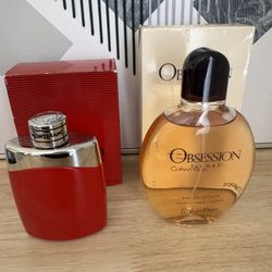 Perfumes Para Hombre Calvin Klein Obsession Y Montblanc Legend Red 