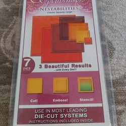 Spellbinders Nestabilities  Classic Squares Large 7 Dies 3 Beautiful Results For Die-Cut Systems